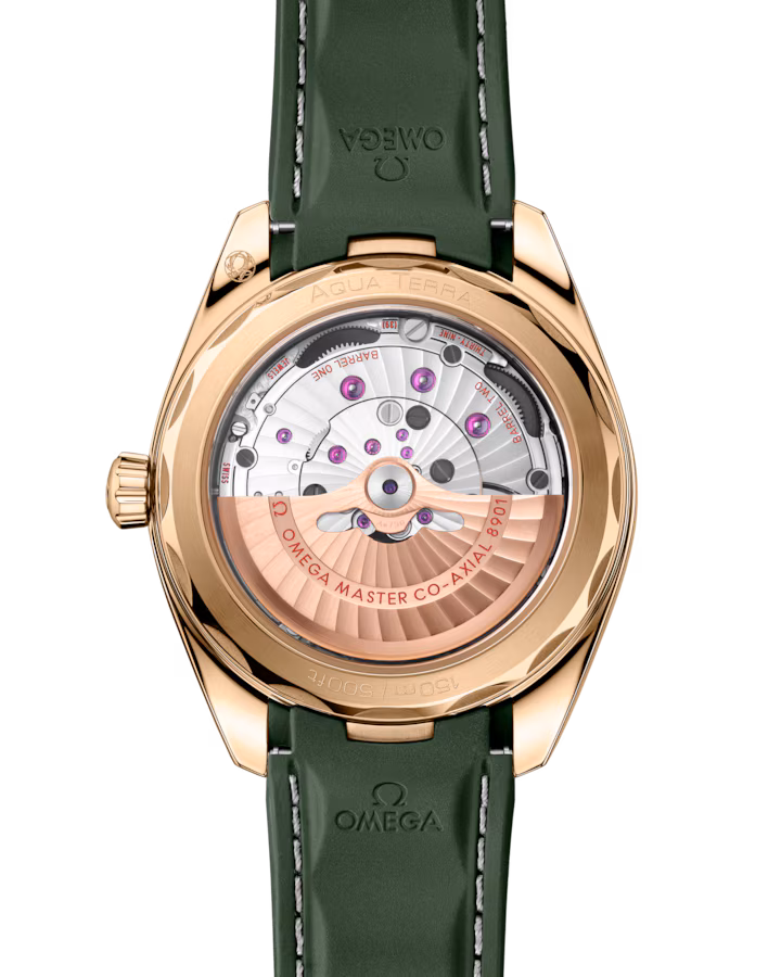Omega Seamaster Aqua Terra 150M 41mm Green Dial Stainless Steel and Sedna™ 18k Yellow Gold Strap 220.52.41.21.10.001