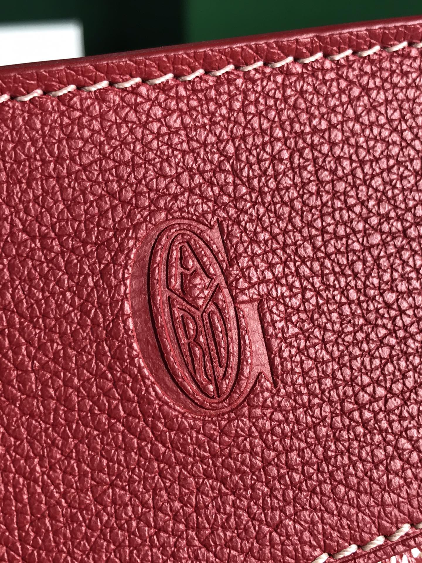 Goyard Hirondelle Bag 25 Cm Classic Red Lambskin And Goyardine Canvas