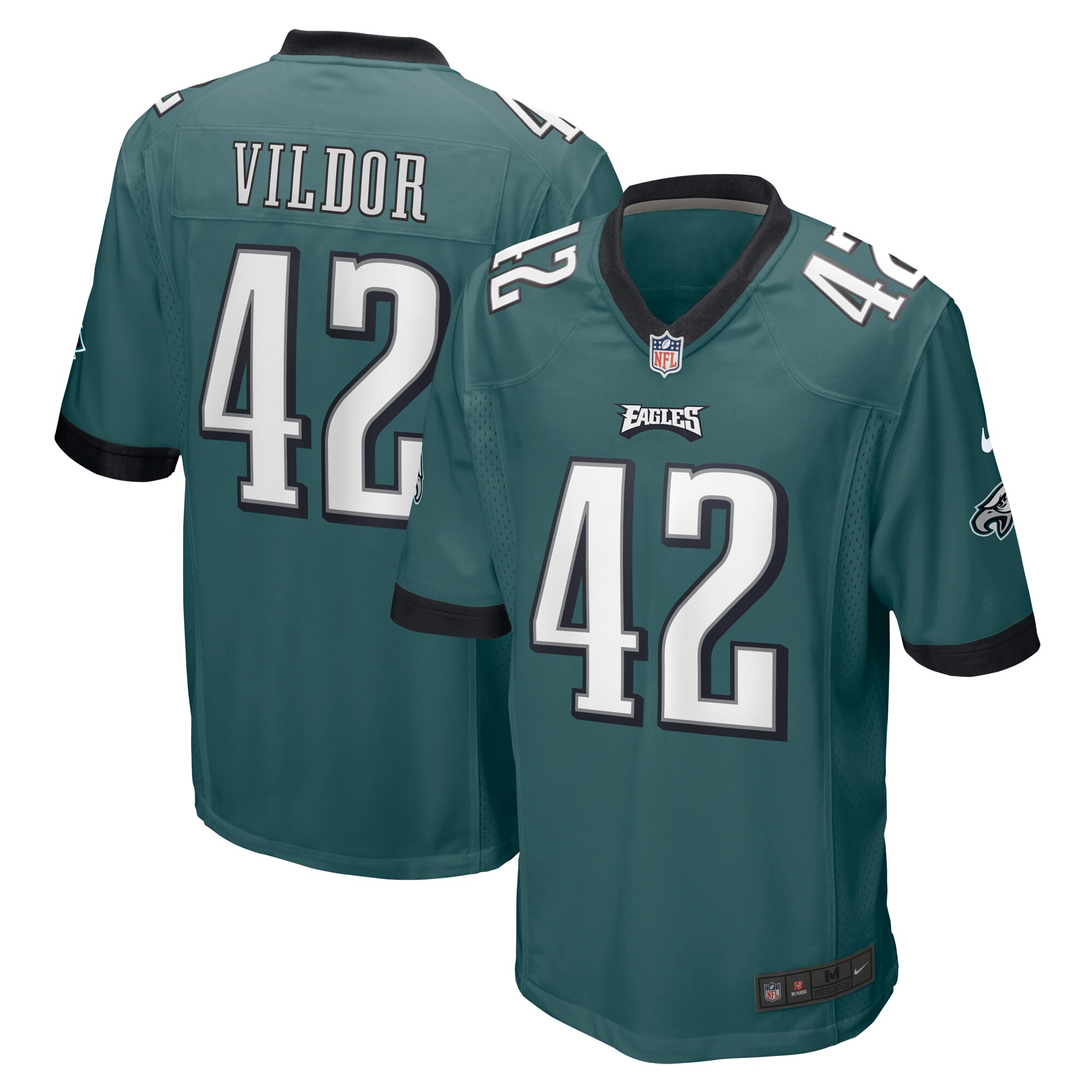 Kindle Vildor Philadelphia Eagles Nike  Game Jersey - Midnight Green