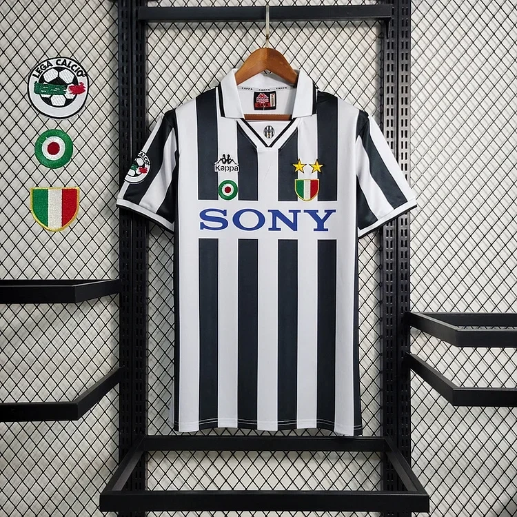Retro 1995-97 Juventus Home Del Piero Lombardo Vialli Conte Di Livio ZIDANE Football jersey retro