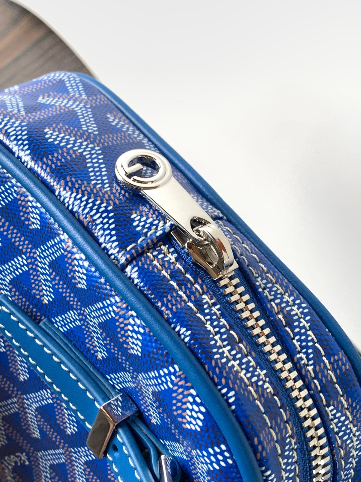 Goyard Yona Bag Coated MM 21Cm Sky Blue Canvas