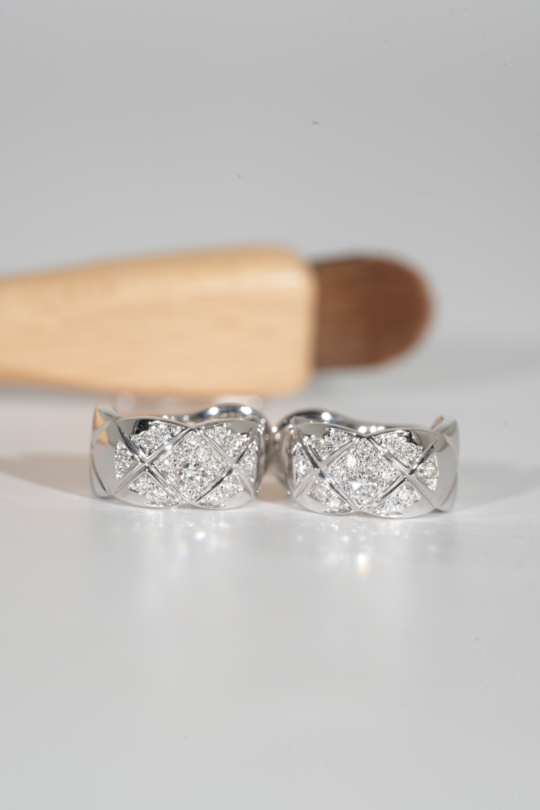 CHANEL Coco Crush Half-Diamond Earrings