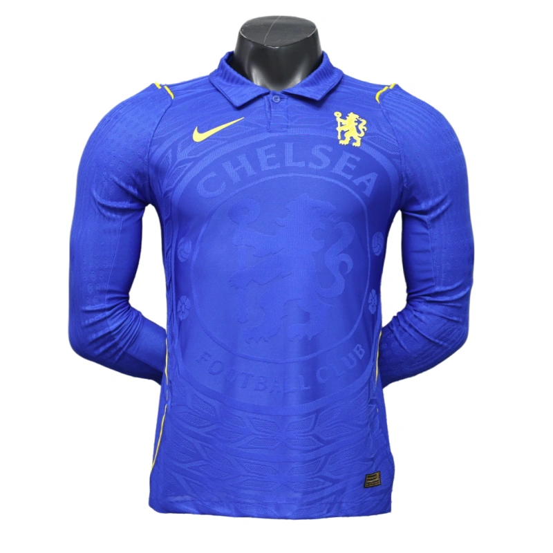 2026/27 Premier League Chelsea Team Home Football Jersey Player Version Long Sleeves - JerseyFun