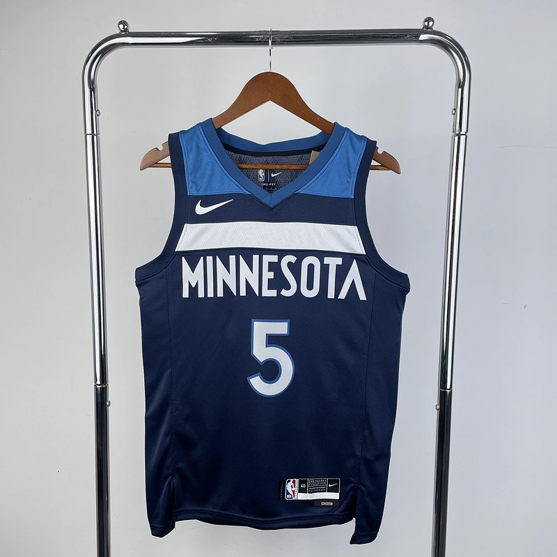 2023 NBA Minnesota Timberwolves 5 Edwards Basketball Jersey