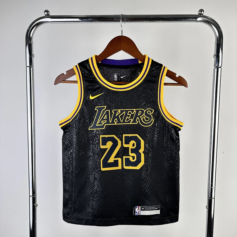 Kids 2023 NBA Lakers 23 JAMES Basketball Jersey