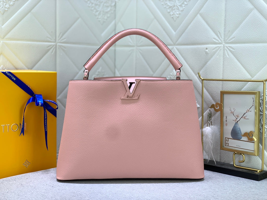 Louis Vuitton Capucines Mm Pink