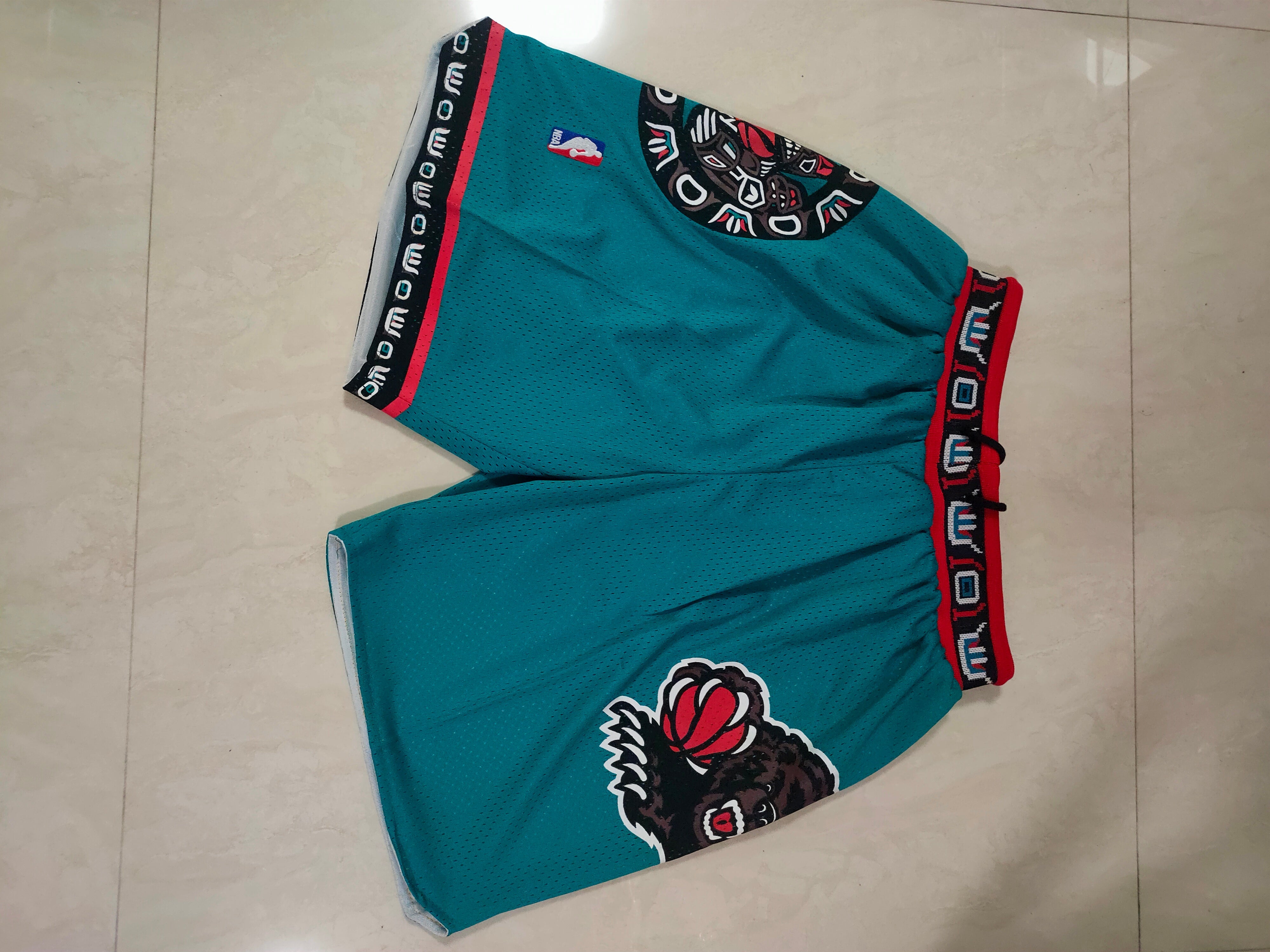 Memphis Grizzlies Green Juston Retro Shorts