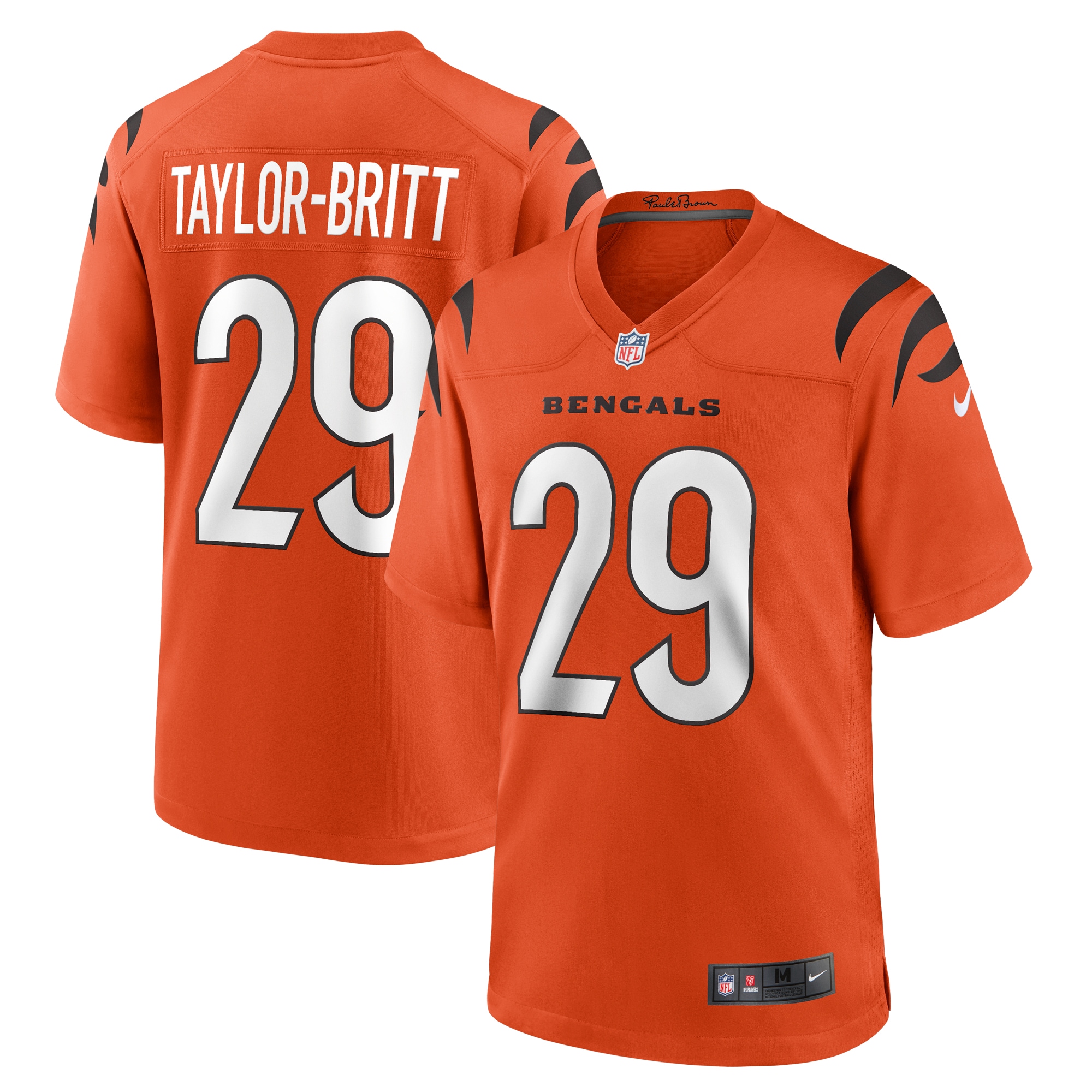 Cam Taylor-Britt Cincinnati Bengals Nike Alternate Game Jersey -  Orange