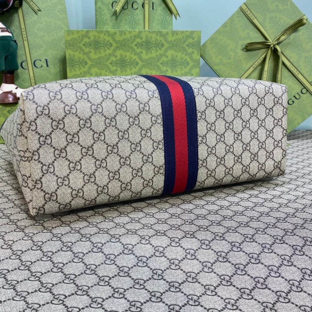Gucci Ophidia GG Medium Tote White