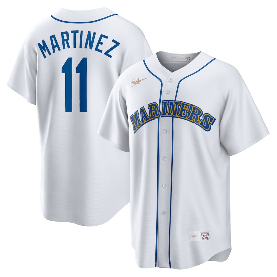 Edgar Martinez Seattle Mariners Home Cooperstown Collection Player Jersey White