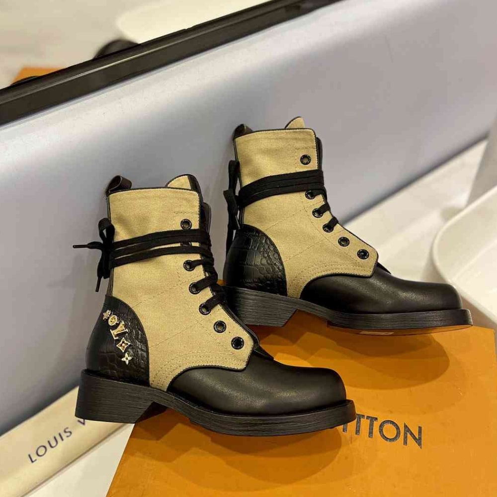Louis Vuitton Metropolis Flat Rangers Boots Brown 1A9Chu