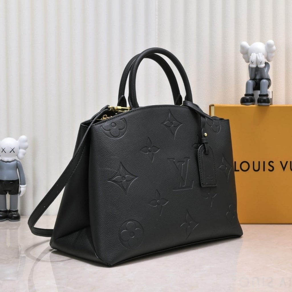 Louis Vuitton Grand Palais Monogram Empreinte Leather Black 34cm M45811