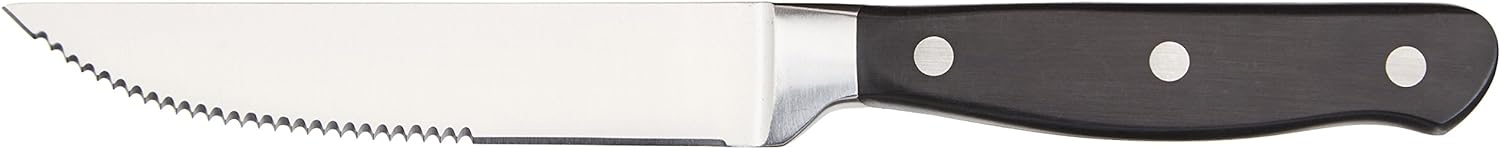 Full Tang Stainless Steel Serrated Steak Knife Set
