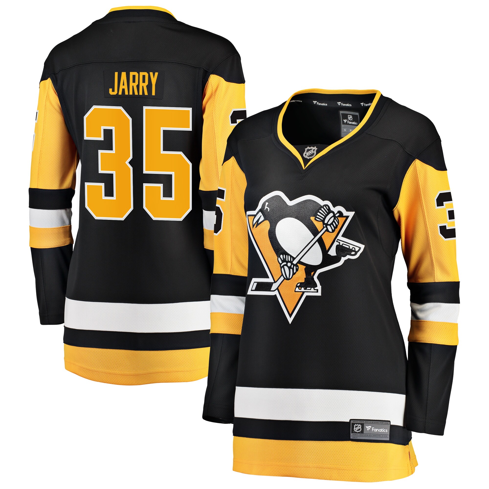 Tristan Jarry Pittsburgh Penguins Fanatics Women’s Premier Breakaway Player Jersey – Black