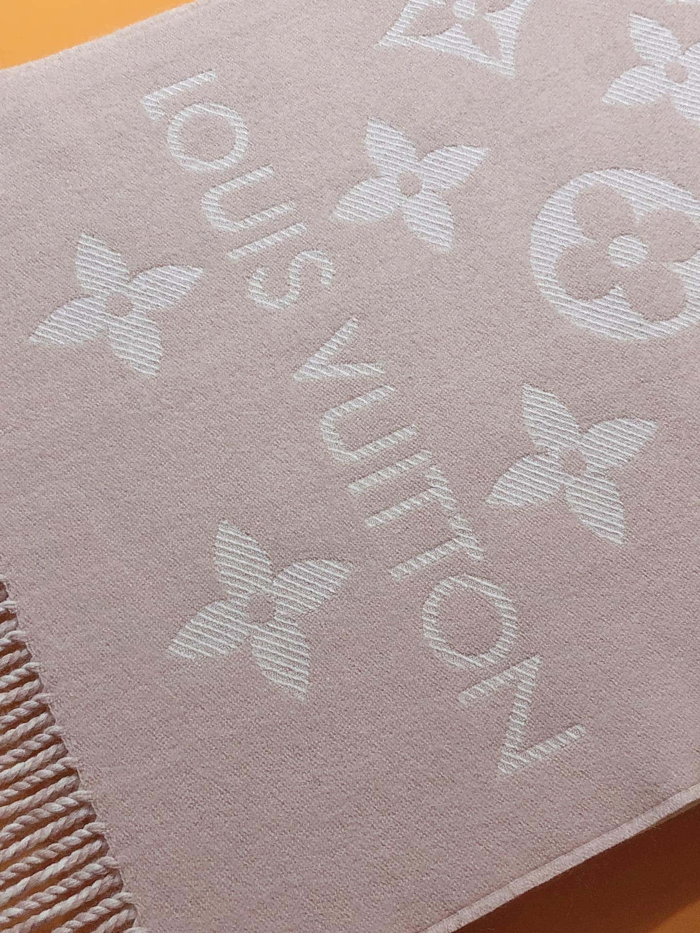 Louis Vuitton Lv Monogram Essential Scarf Pink Beige M77854