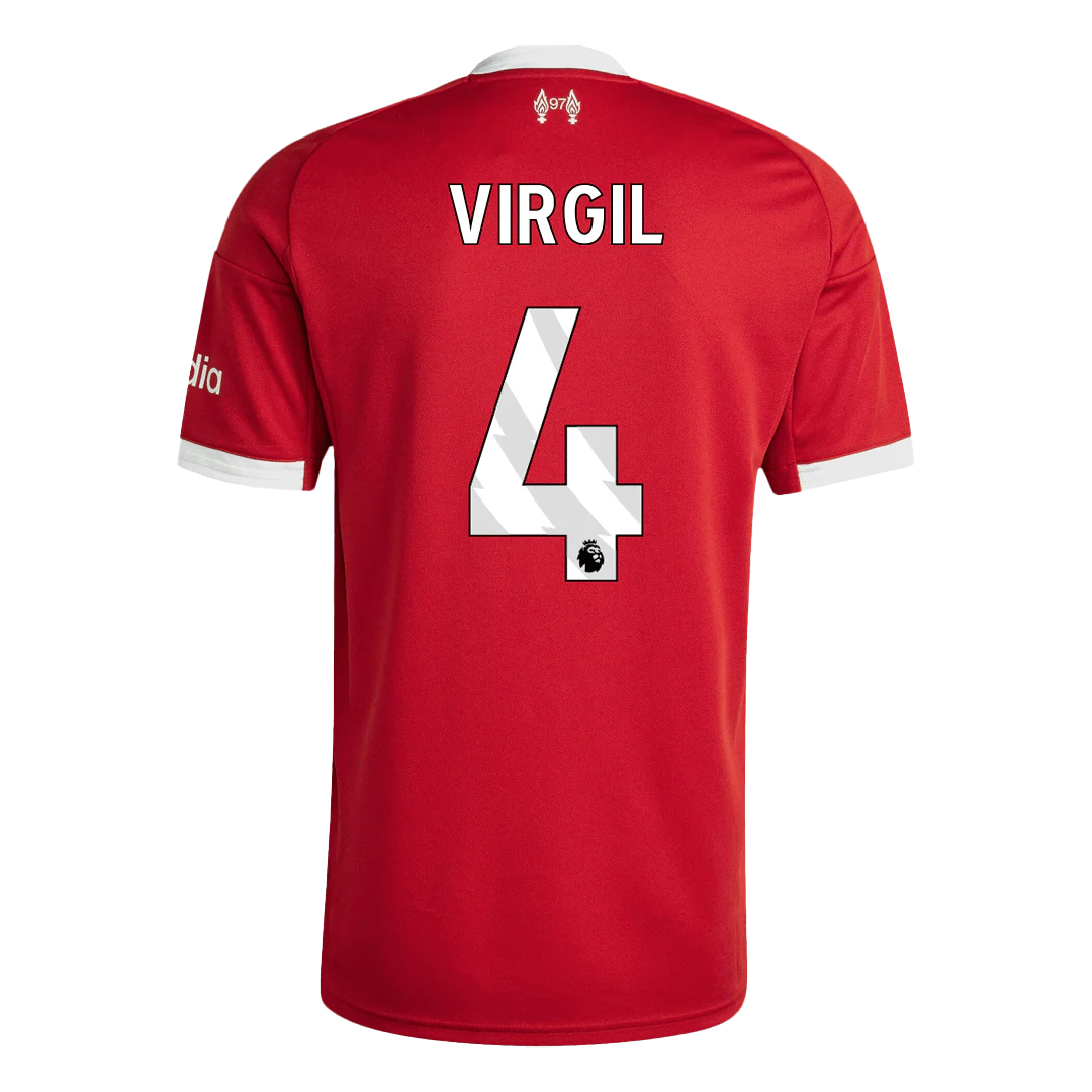 VIRGIL #4 Liverpool Home Soccer Jersey 2025/26