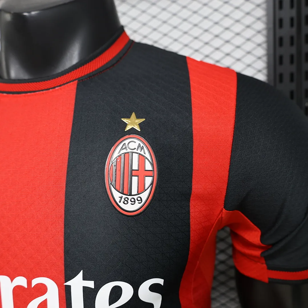 2026/27 Serie A AC Milan Team Home Football Jersey Player Version - JerseyFun