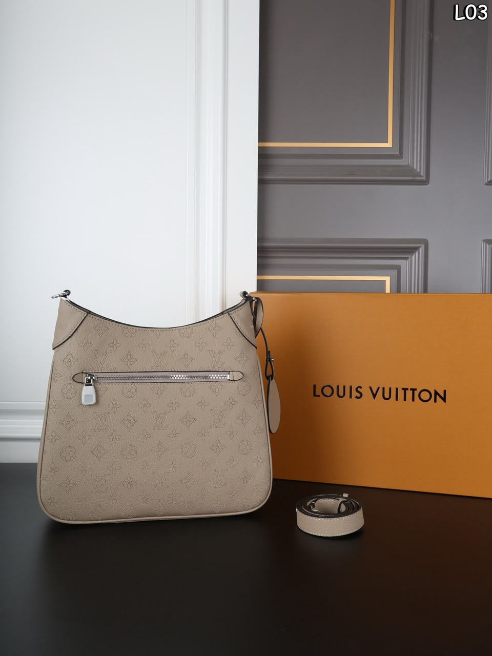 Louis Vuitton All Around PM Bag Galet Grey 25cm M27336