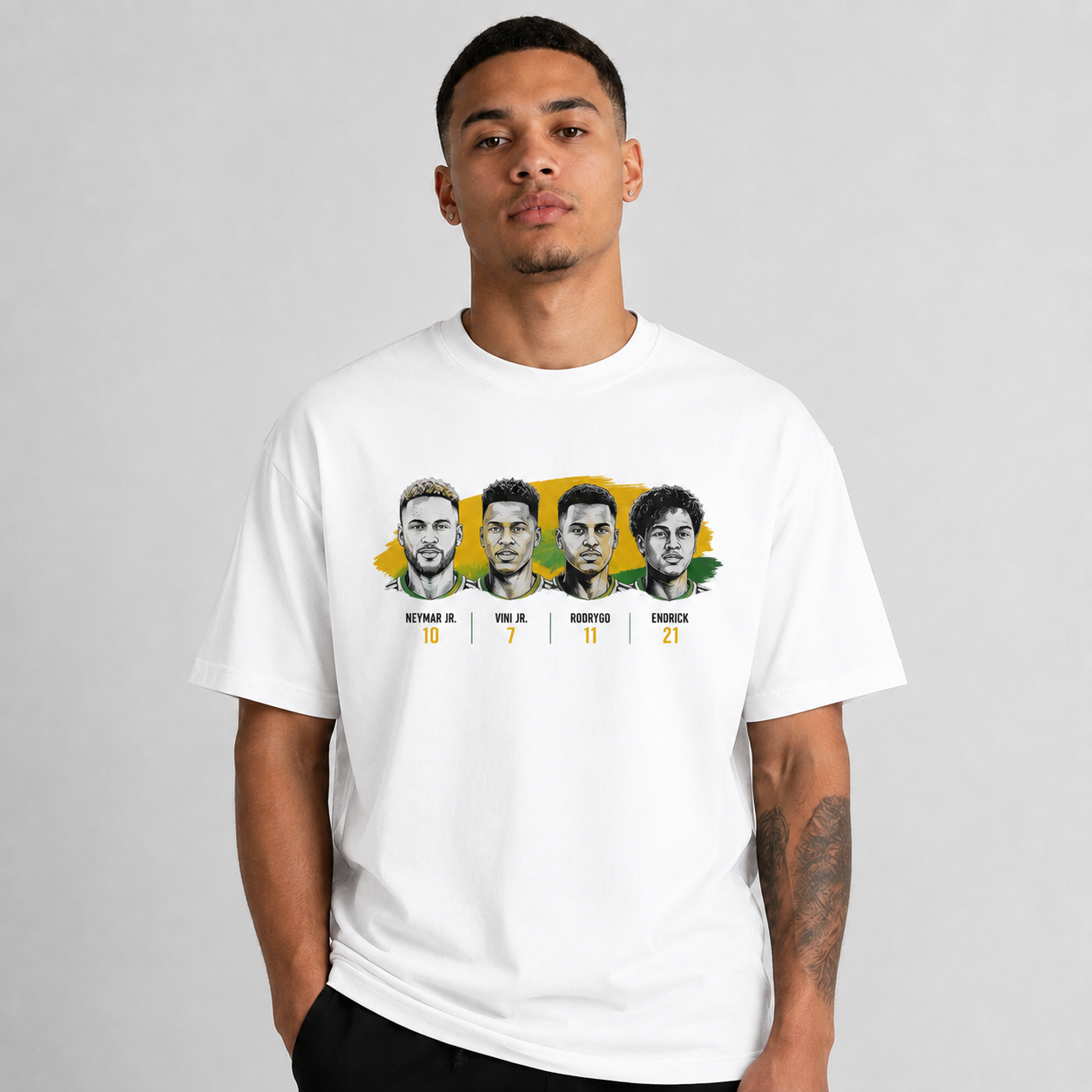 Brazilian Player Pure Cotton T-Shirt – Limited-Time Offer