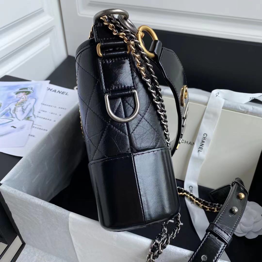 Chanel Bag Gabrielle Handle Black 20Cm/7.9in As0865
