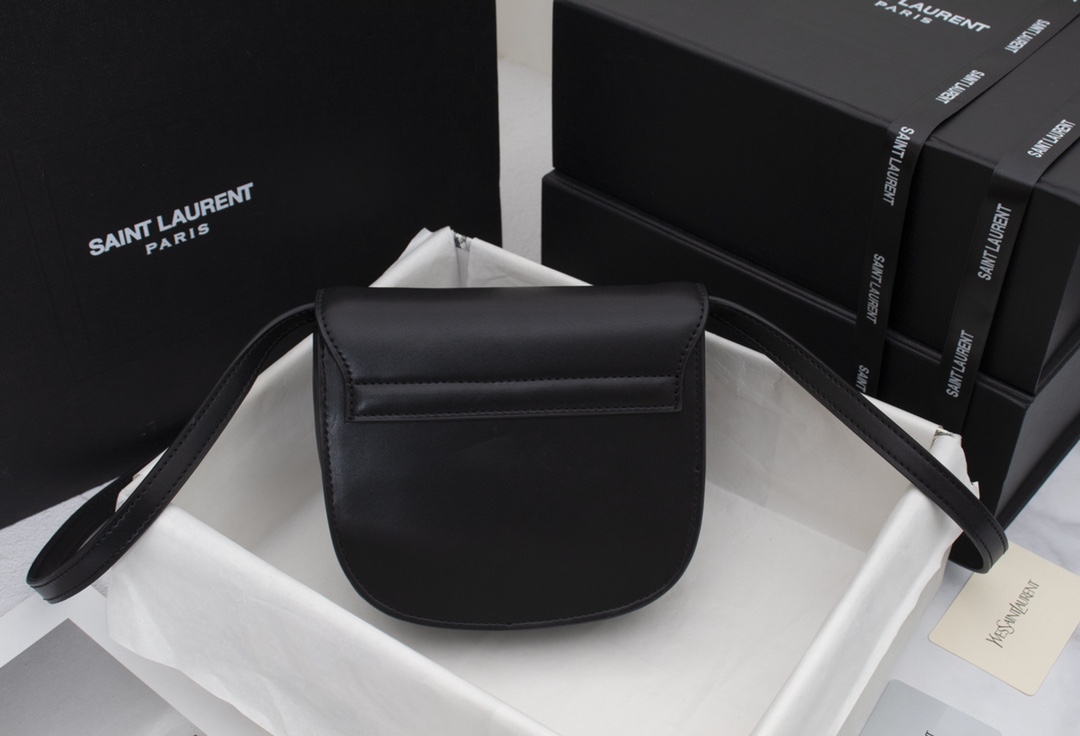 Saint Laurent Kaia Small Smooth Leather Black