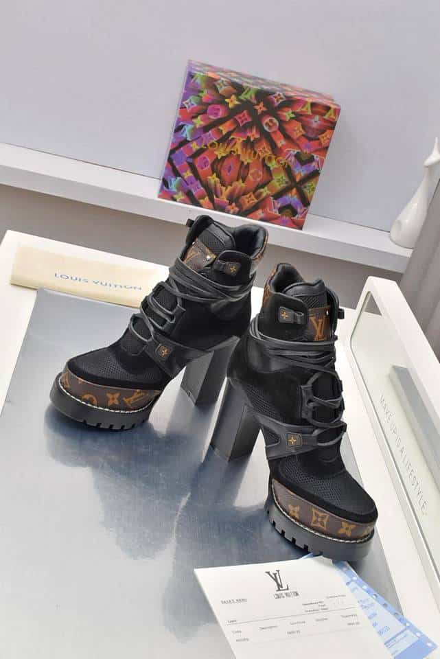 Louis Vuitton Star Trail Ankle Boot Mix Black 1Aabj3