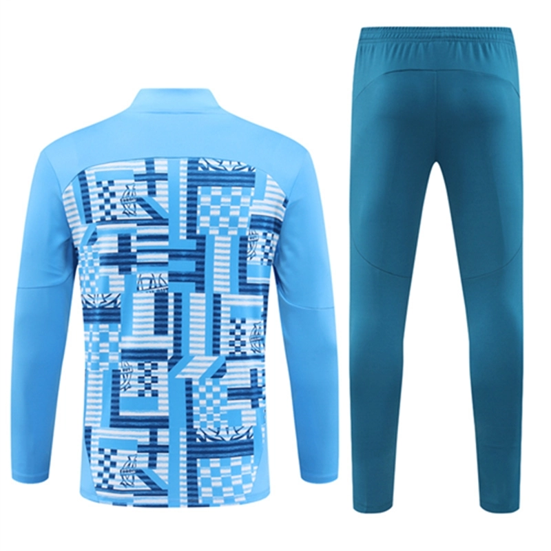 2024-25 Marseille light blue Long Sleeve Training Suit