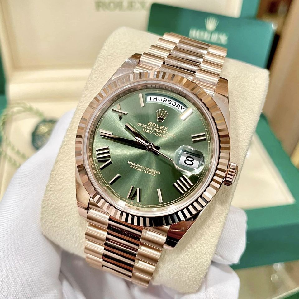 [Superclone] Rolex Day-Date 36mm Olive Green Dial President 128235