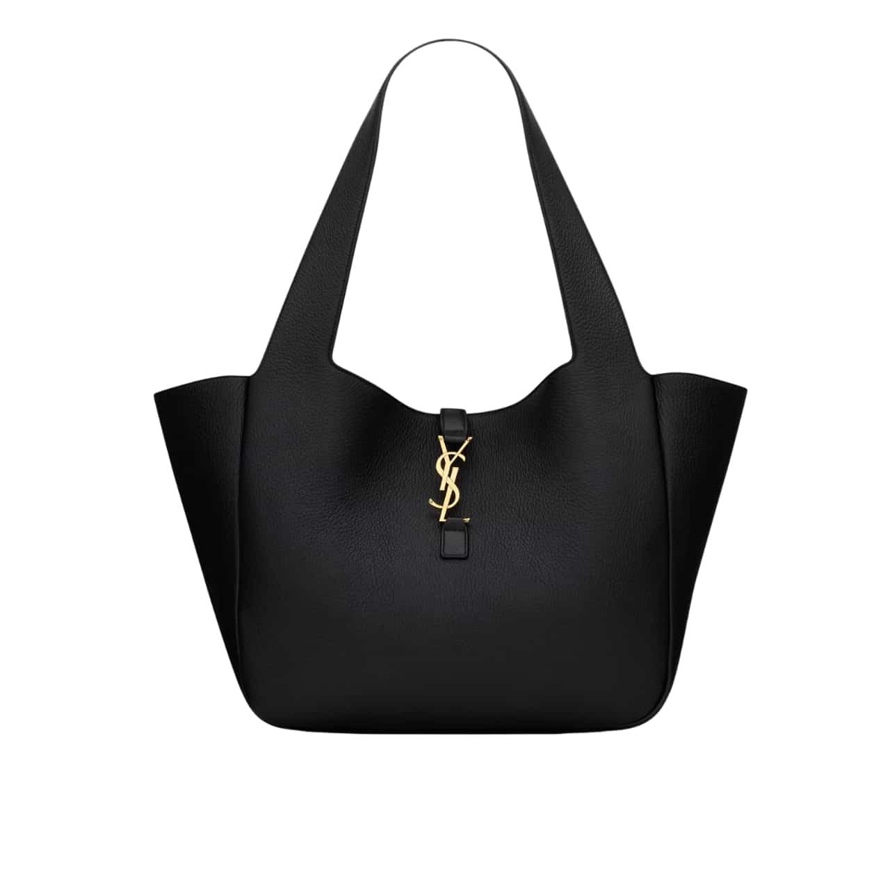 Saint Laurent Le 5 À 7 Bea In Grained Leather Black 50Cm 763435Aaduu1000