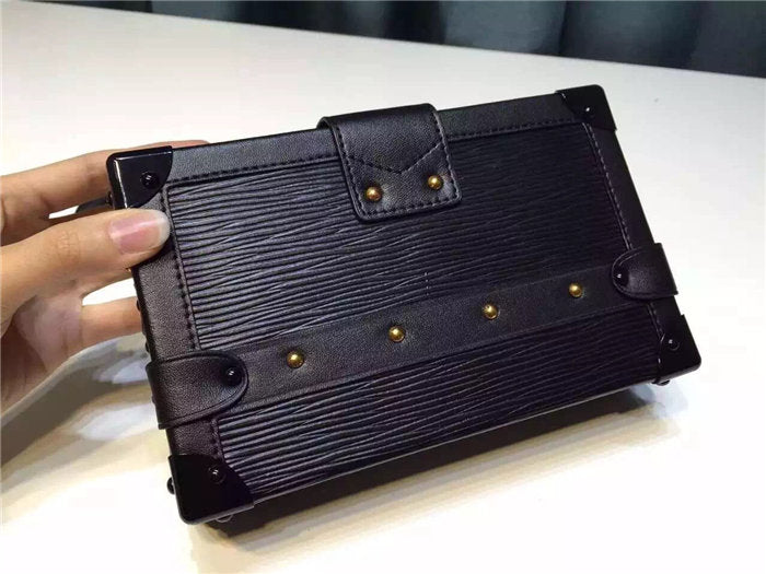 Louis Vuitton Petite Malle Black 20cm/7.9in