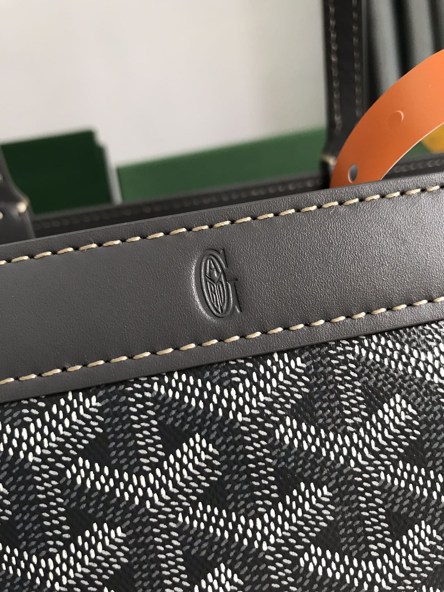 Goyard Bellechasse Biaude Pm Bag 36cm Gray Goyardine Canvas And Calfskin Trim