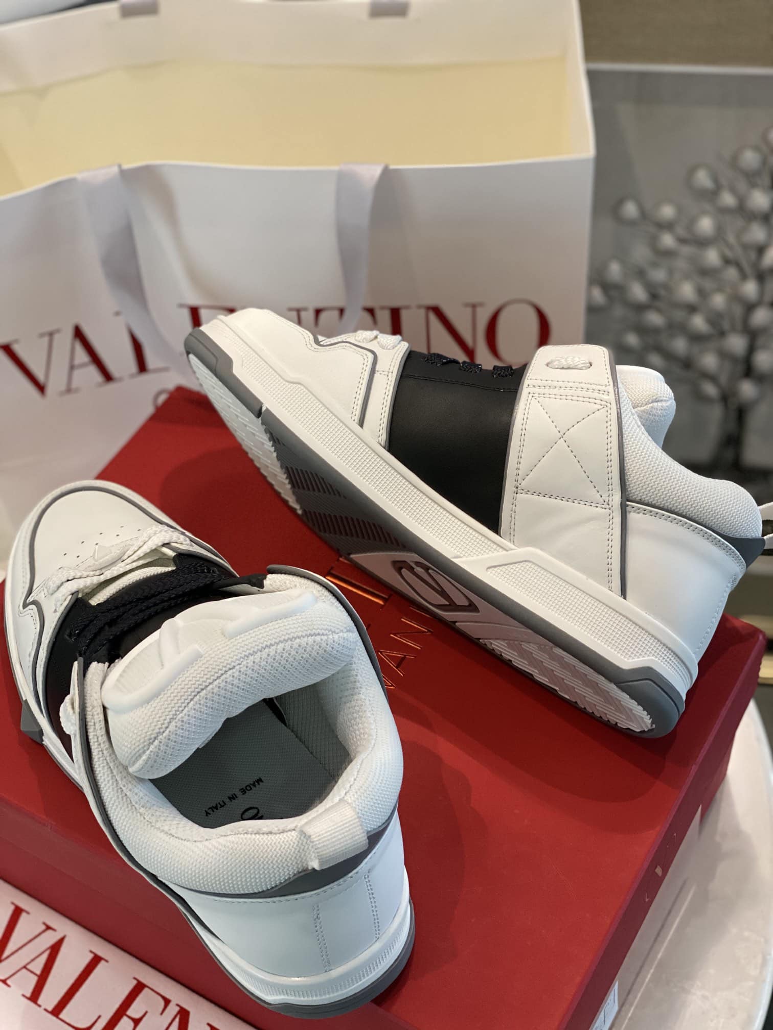 Valentino Garavani Open Skate Sneakers White And Black