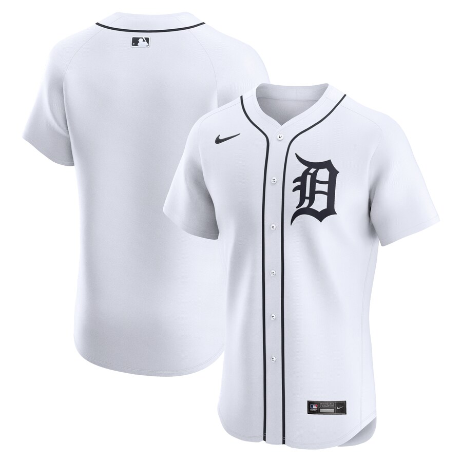 Detroit Tigers Home Elite Jersey White
