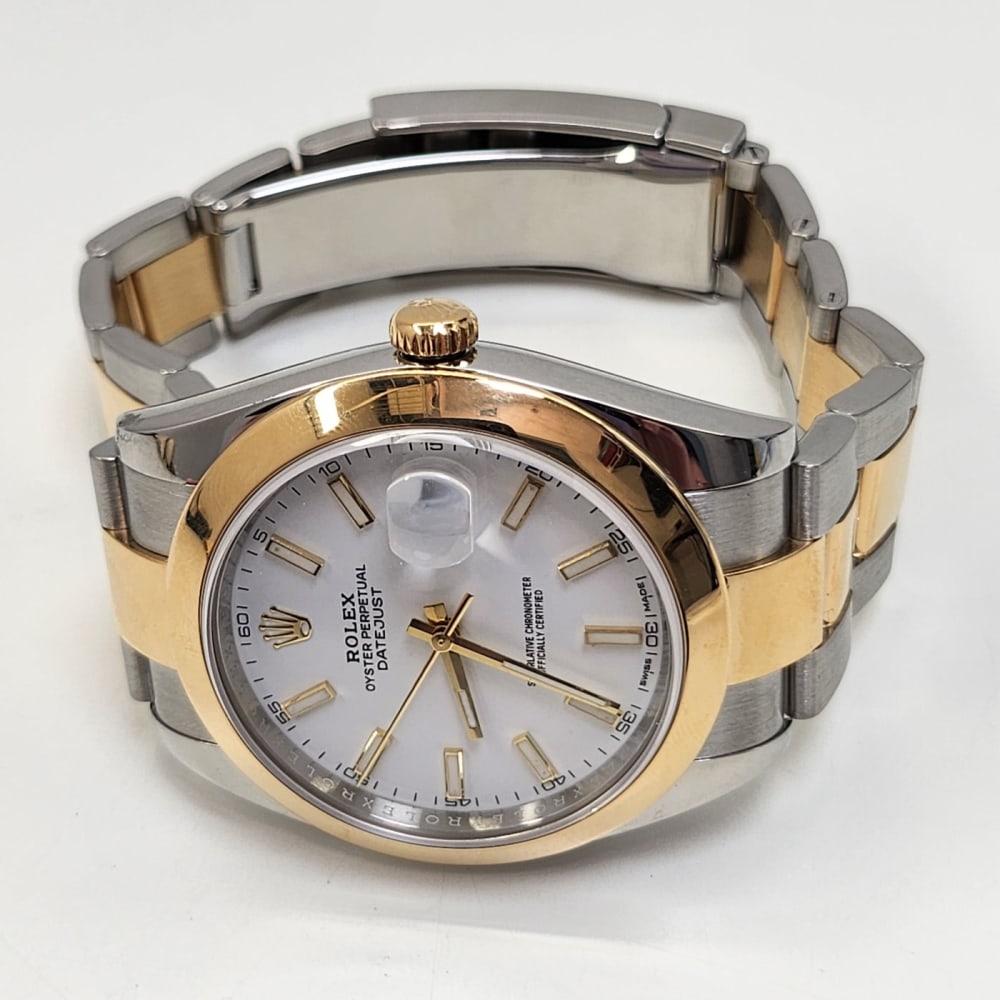 [Superclone] Rolex Datejust 41mm White Dial Smooth Oyster 126303