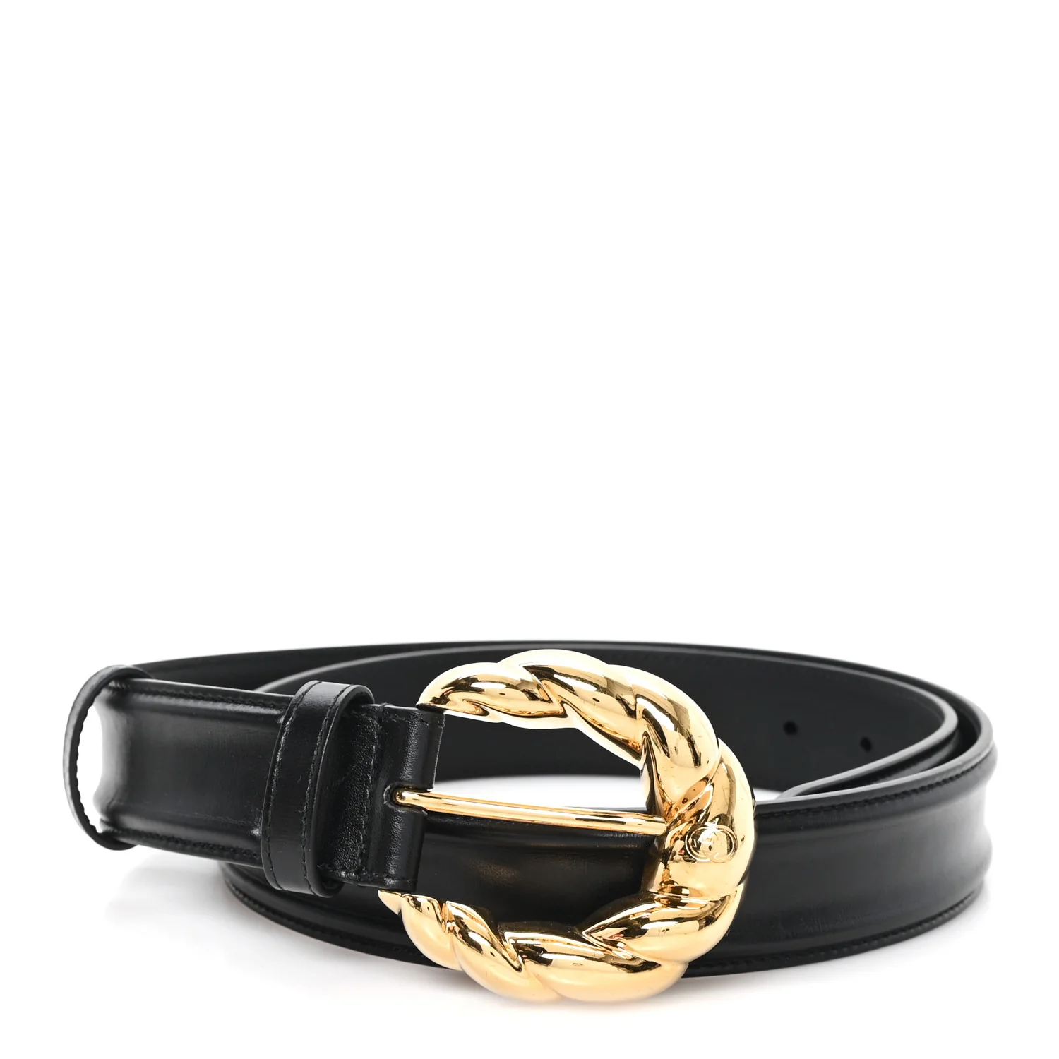 Ciny Calfskin Lux Torchon 35mm Belt 95 38 Black