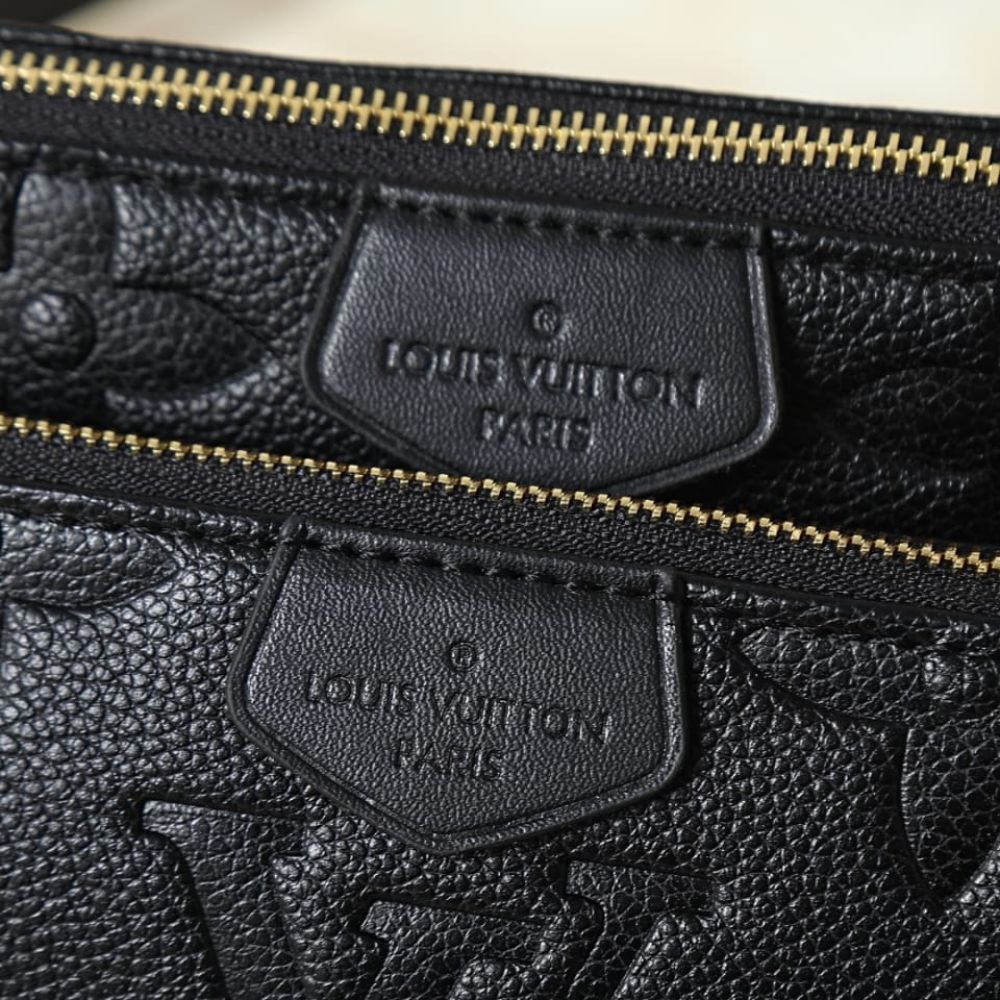 Louis Vuitton Multi Pochette Accessoires Monogram Empreinte Black 25Cm M80399