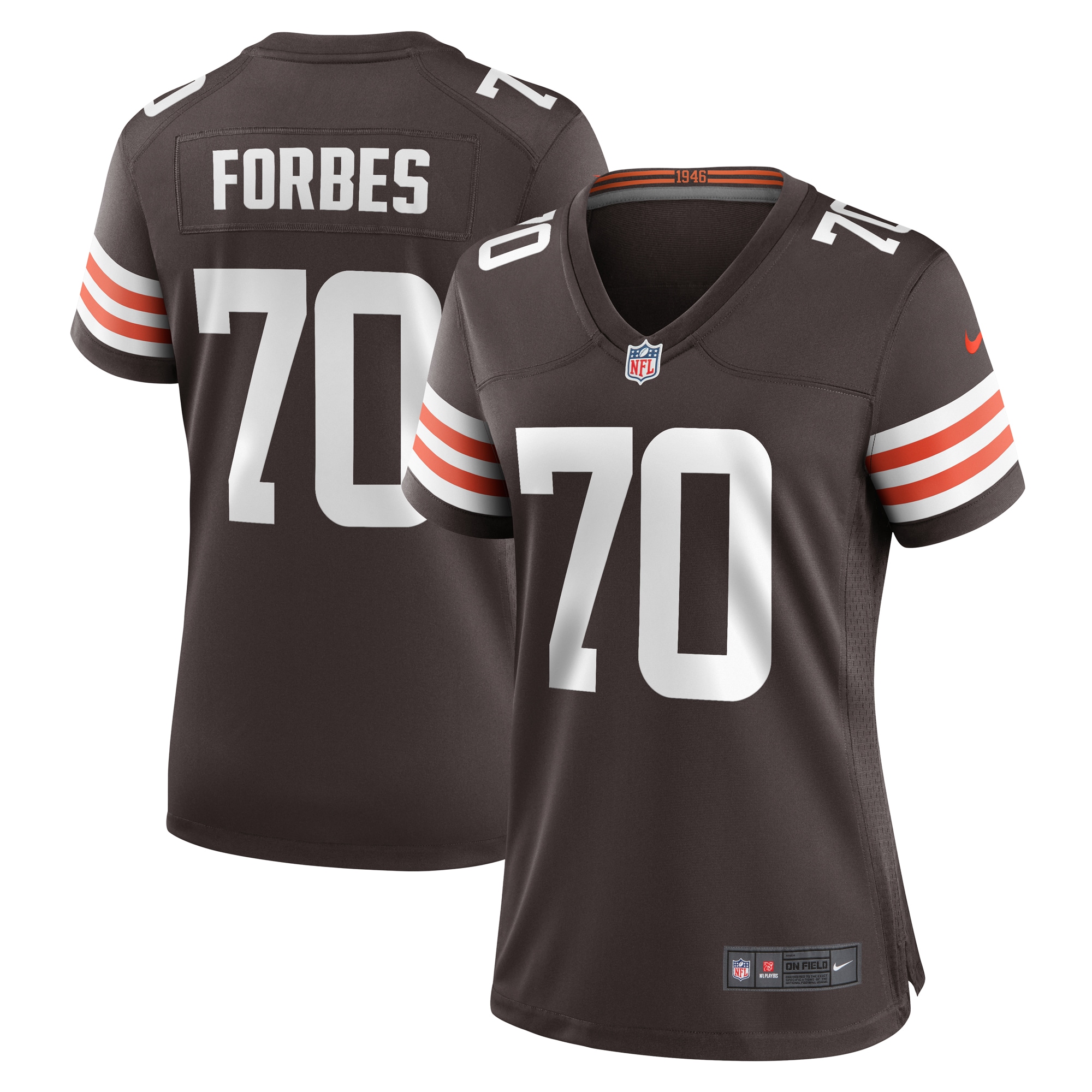 Drew Forbes Cleveland Browns Nike Women's Team Game Jersey -  Brown