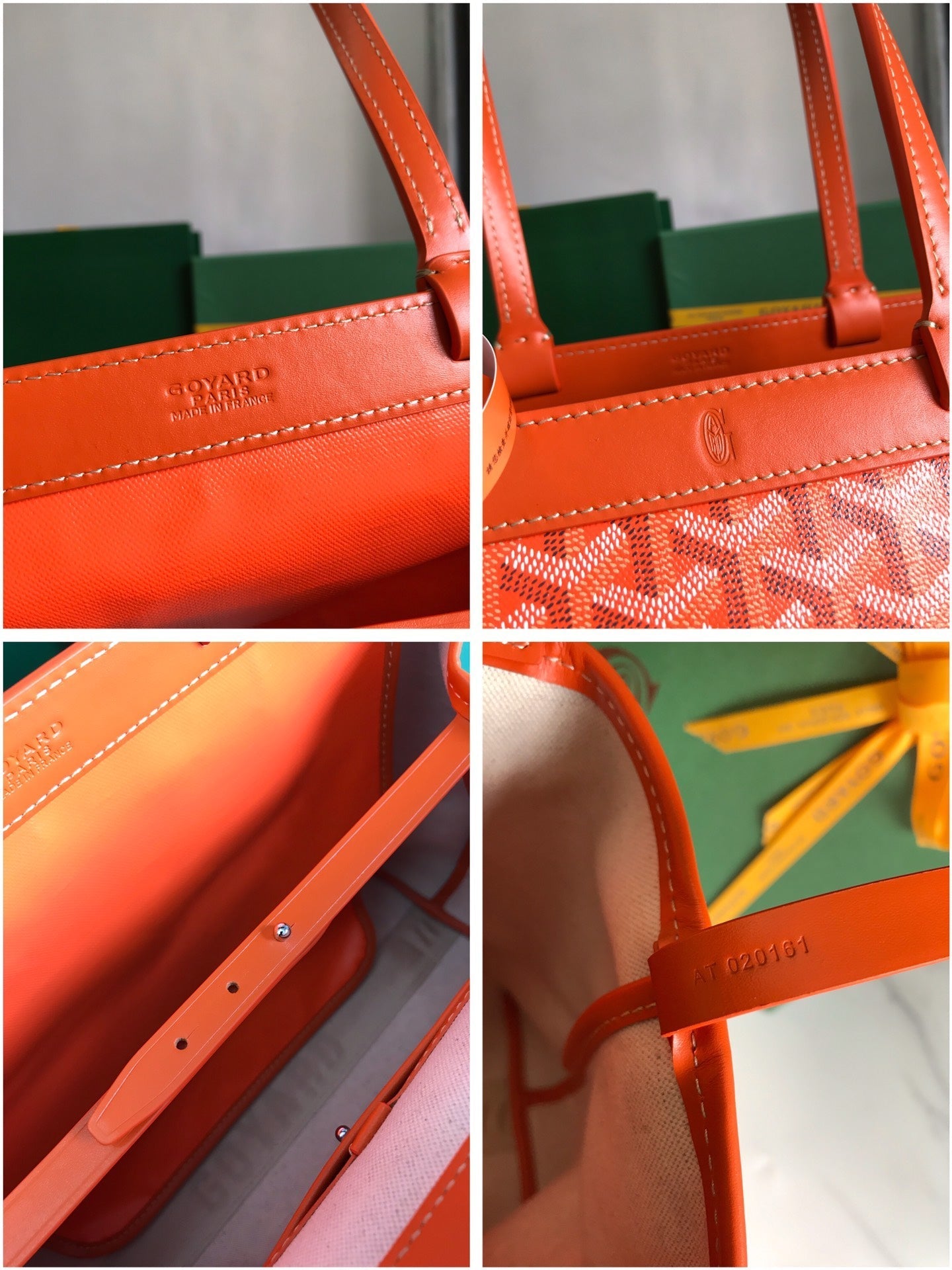 Goyard Bellechasse Biaude Pm Bag 36 Cm Orange Goyardine Canvas And Calfskin Trim