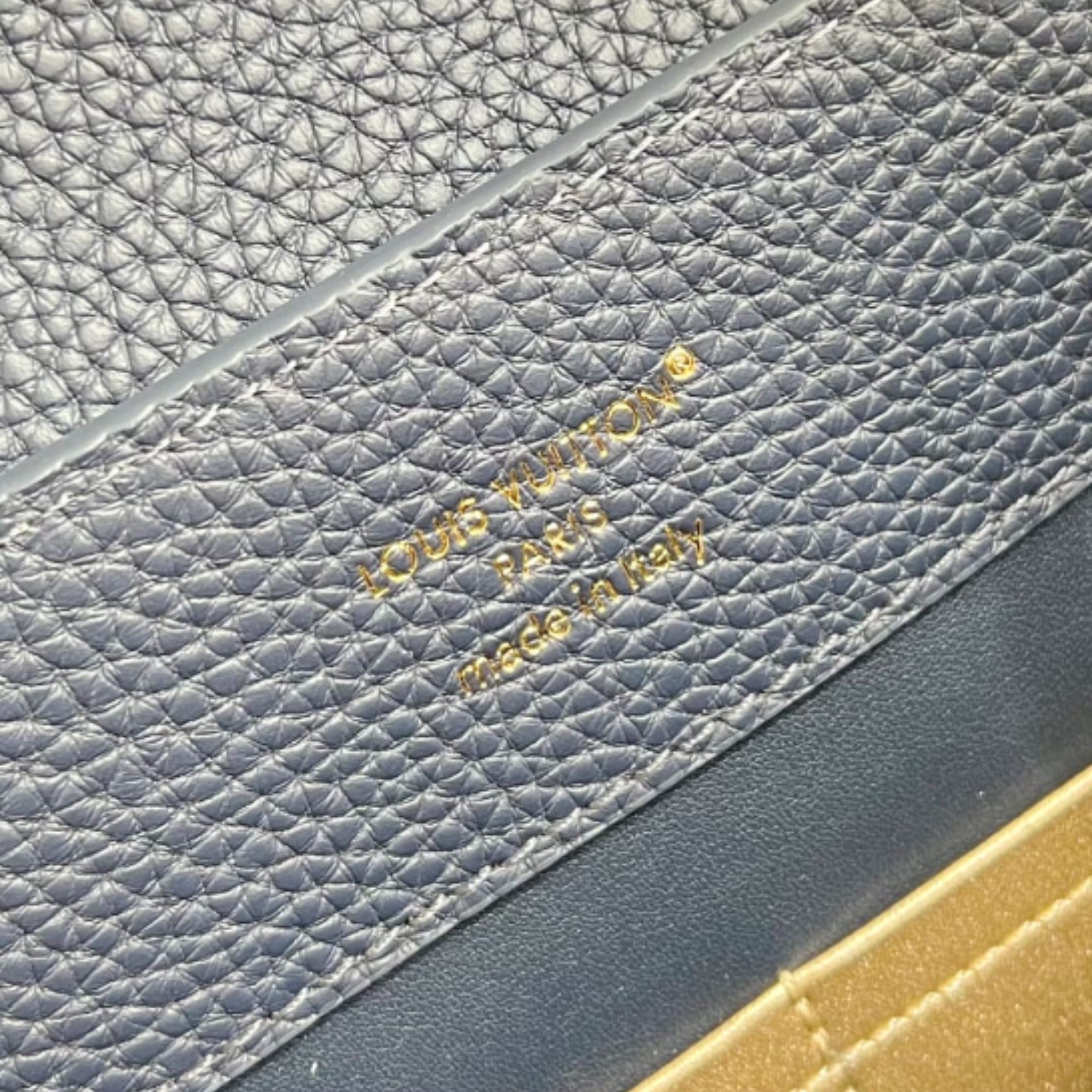 Louis Vuitton Capucines MM M27035 Navy 31cm/12.2in