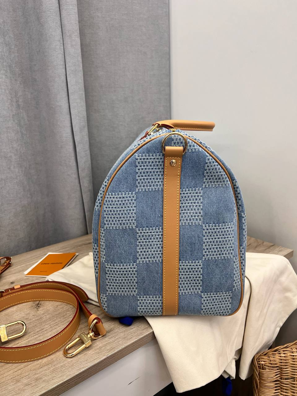 Louis Vuitton Keepall Bandoulière 50 Bag ‘Blue’ 50Cm N40739