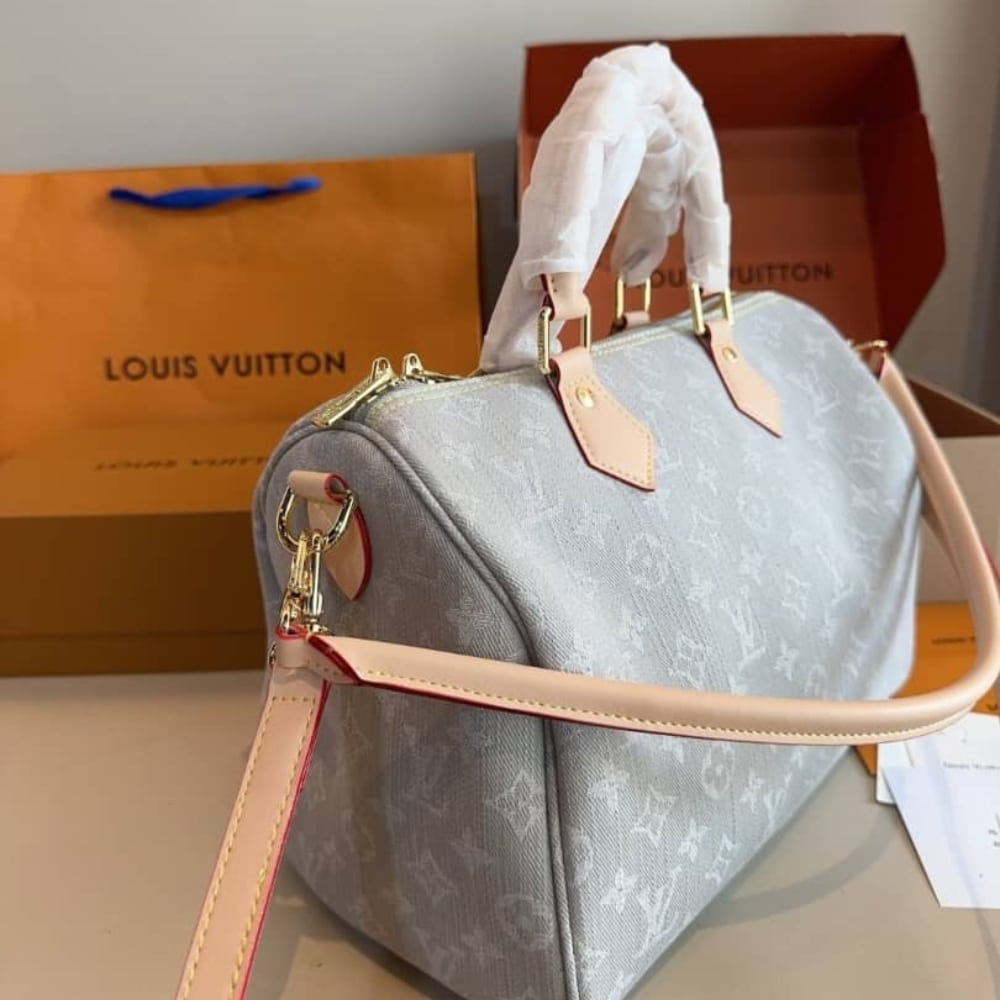 Louis Vuitton Speedy Soft 30 Washed Gray 30Cm M13344