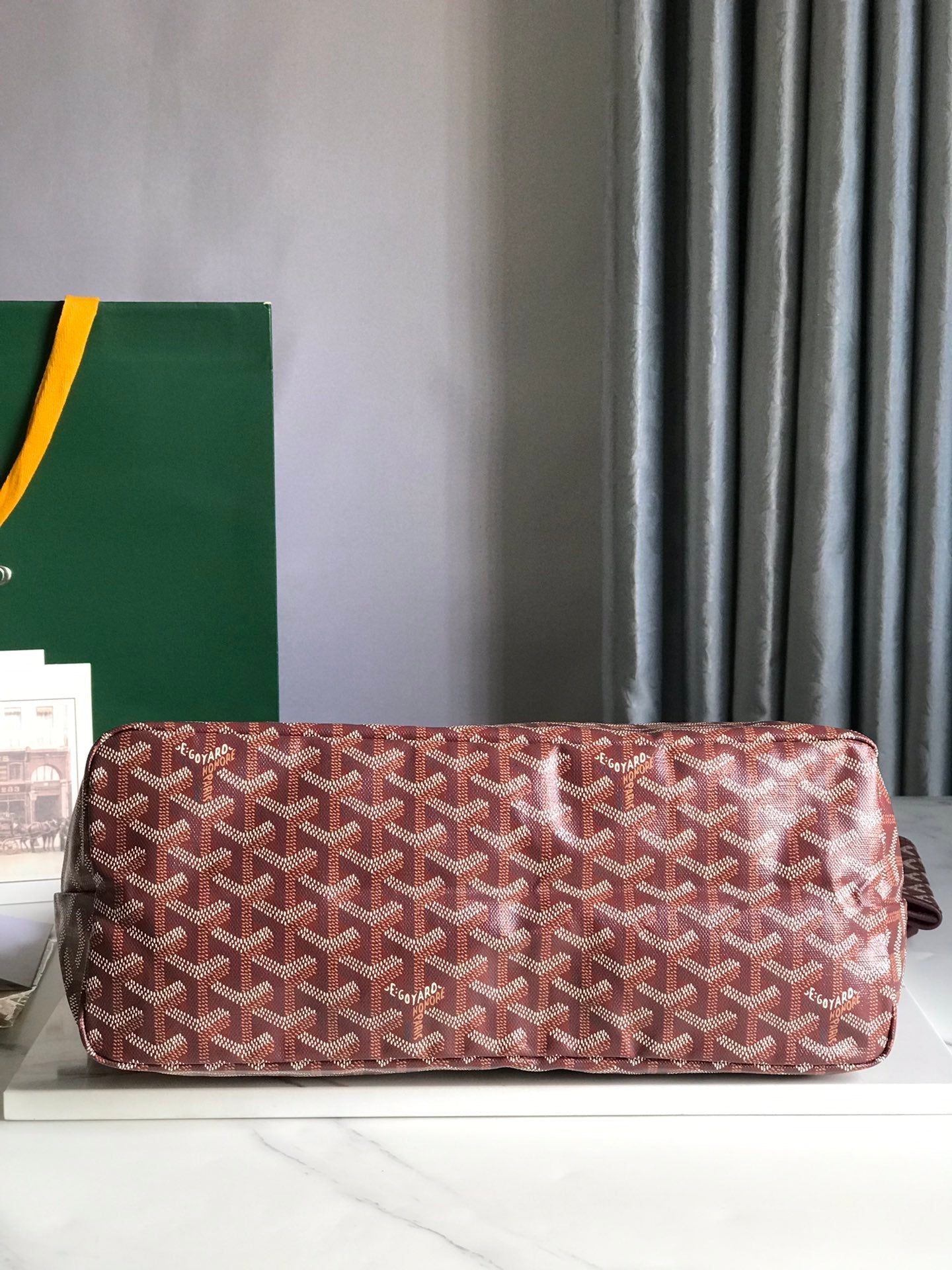 Goyard Hobo Boheme 42Cm Red Canvas
