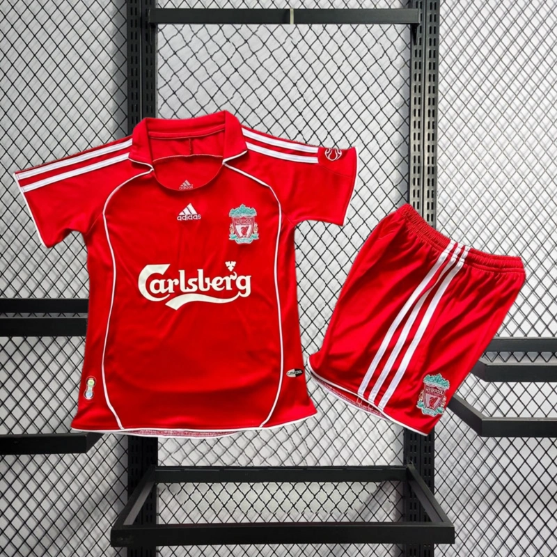 Retro KIDS 2006-07 KIDS Liverpool Home Football jersey retro