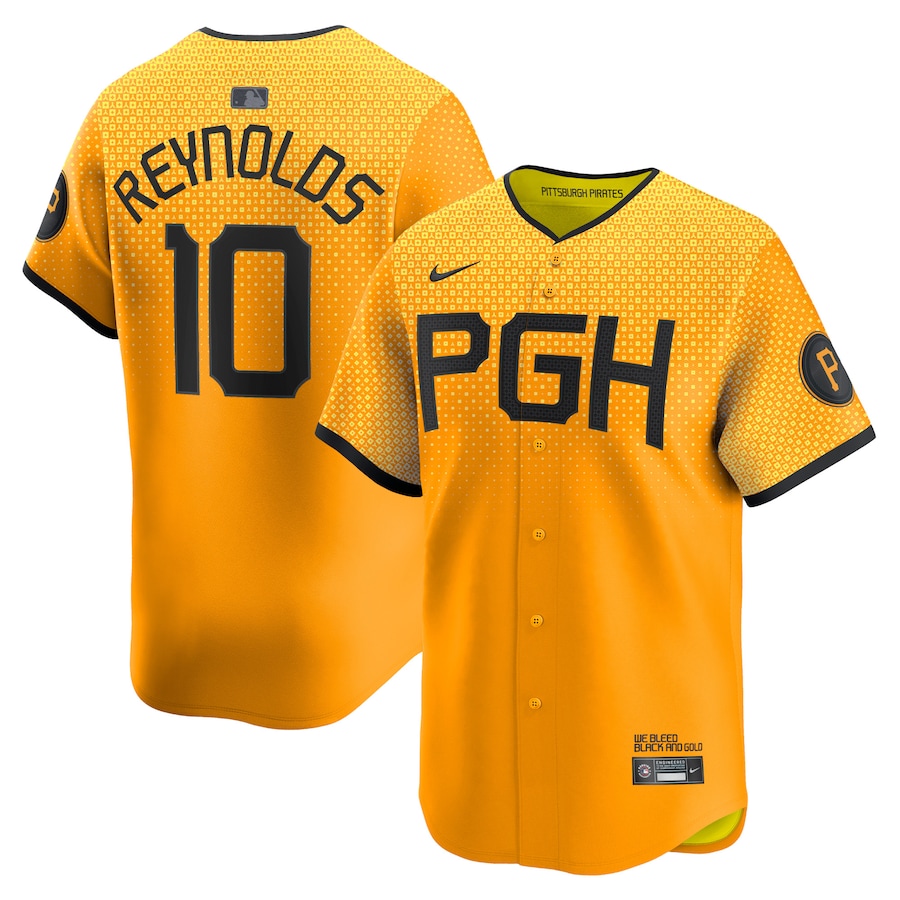 Bryan Reynolds Pittsburgh Pirates City Connect Limited Player Jersey Gold