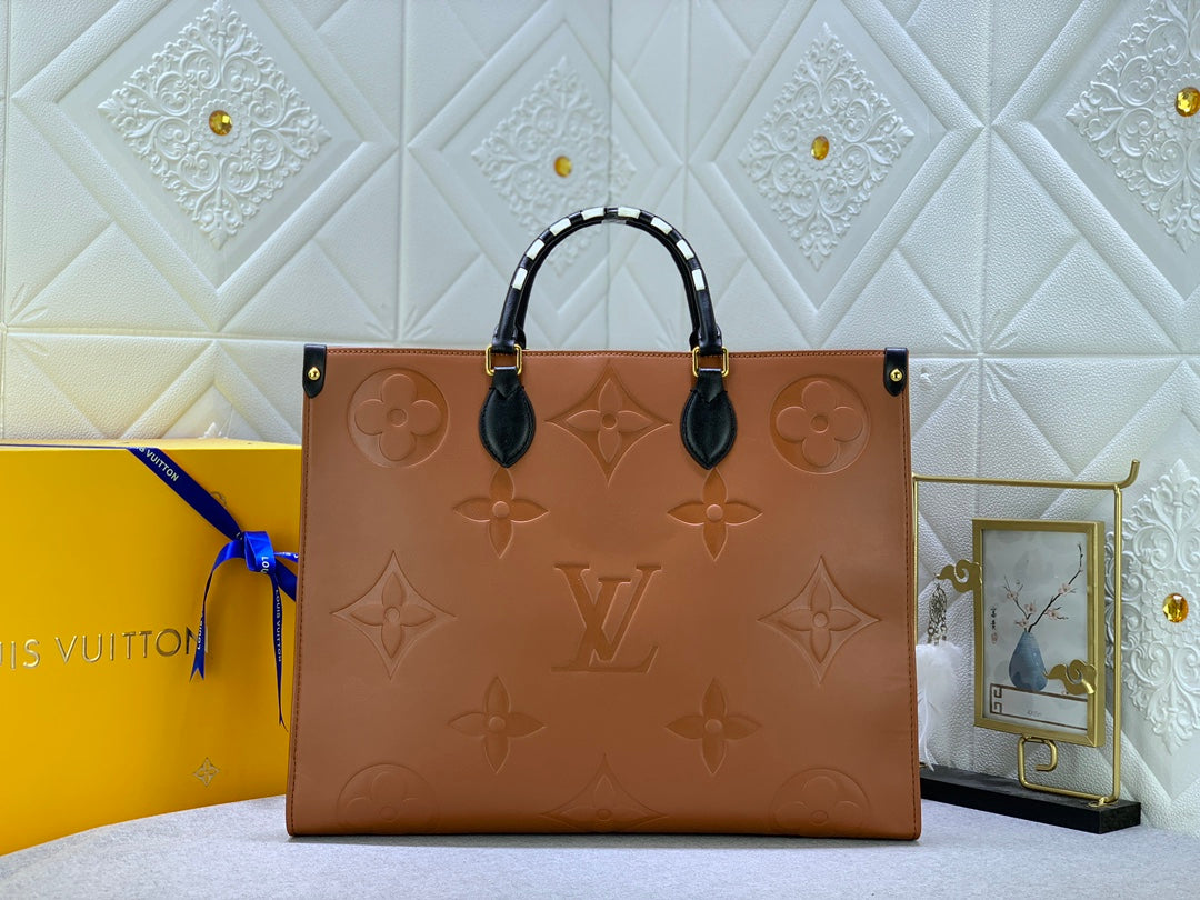 Louis Vuitton LV Crafty Onthego Gm Brown 41Cm