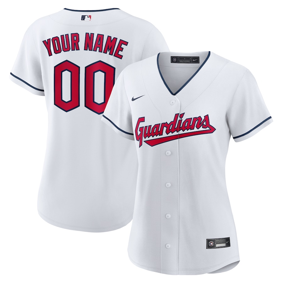 Cleveland Guardians Women's Custom Jersey White