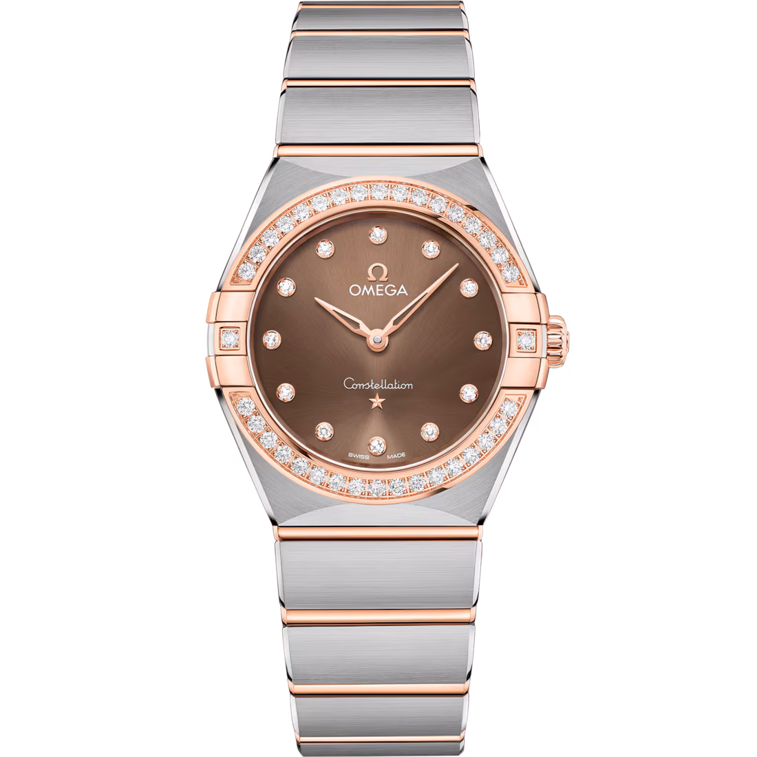 Omega Constellation Ladies' Selection 28mm steel ‑ Sedna™ gold on steel ‑ Sedna™ gold 131.25.28.60.63.001