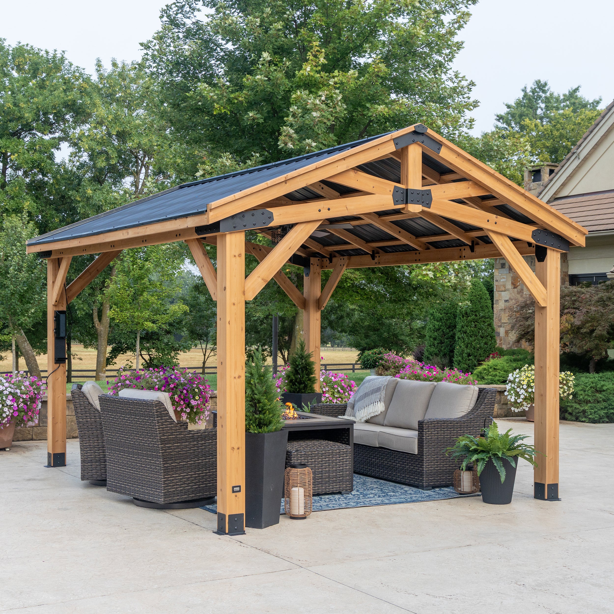 14x12 Peak Roof Gazebo