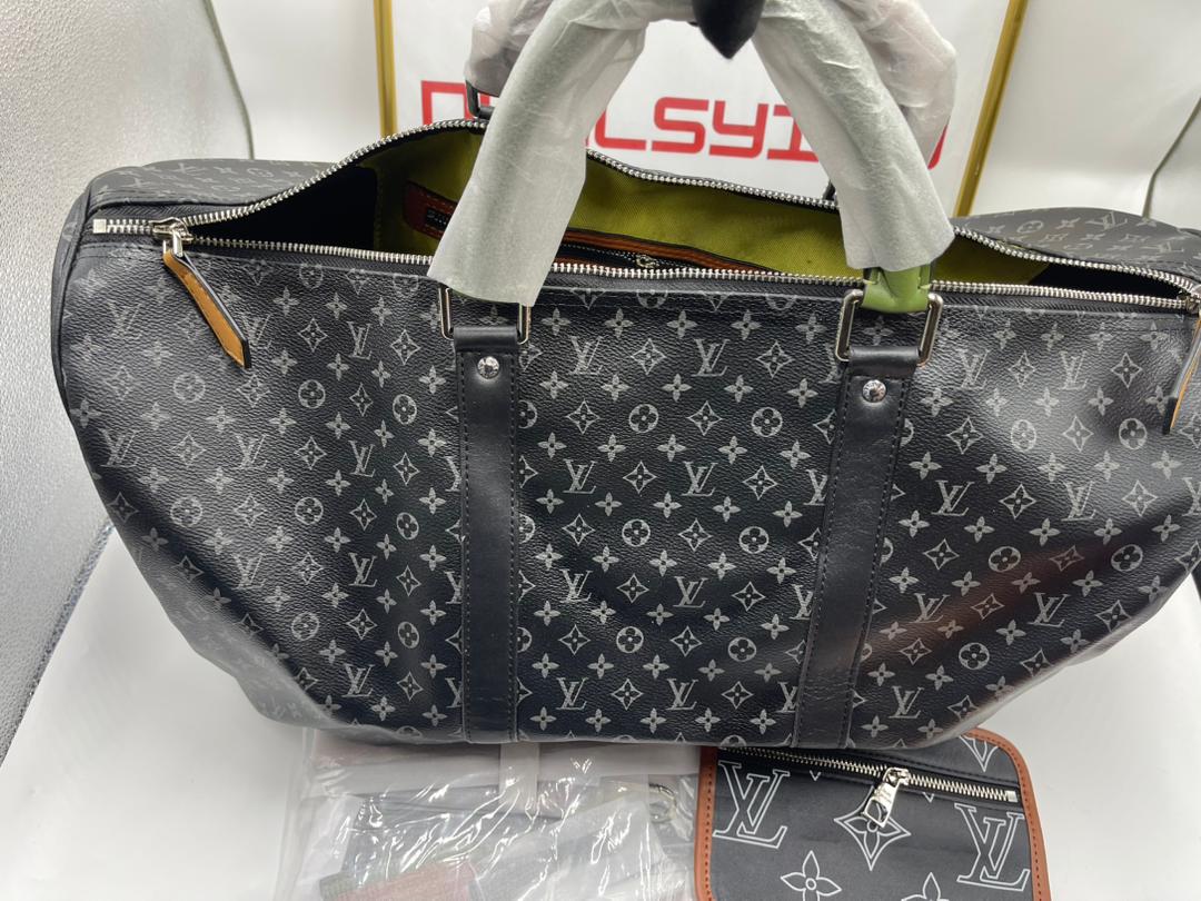 Louis Vuitton Keepall Bandouli Re Black 50Cm