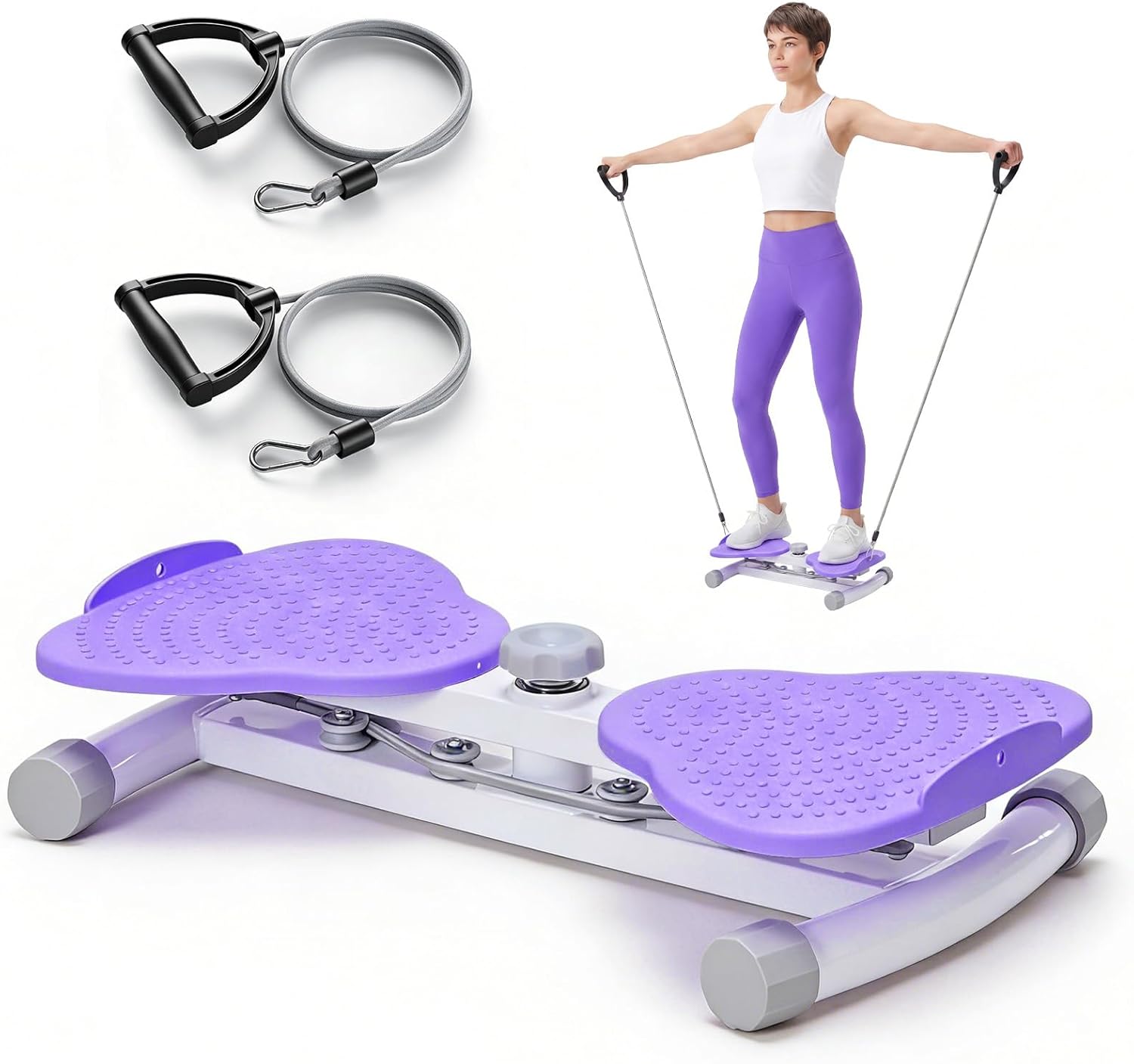 Waist Twister Machine Exercise, Ab Twister Board, 300 lbs Capacity, Noiseless Fitness Tool for Core & Belly Fat Workout, Anti-Slip Home Gym Equipment